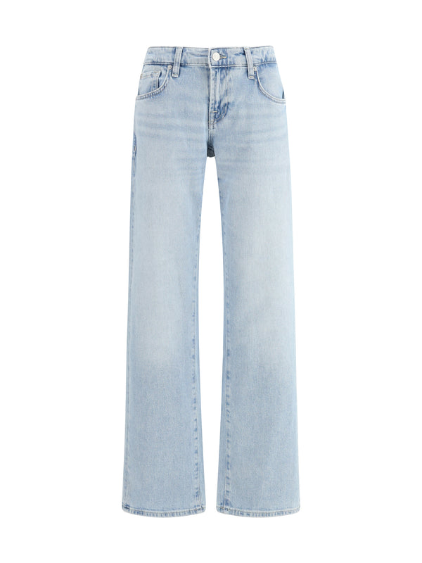 Low Straight Jeans in Sea Breeze