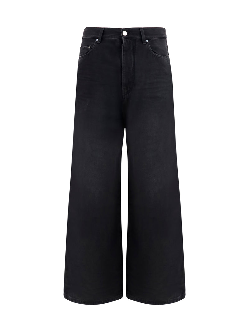 Wide-Leg Jeans Vintage Black