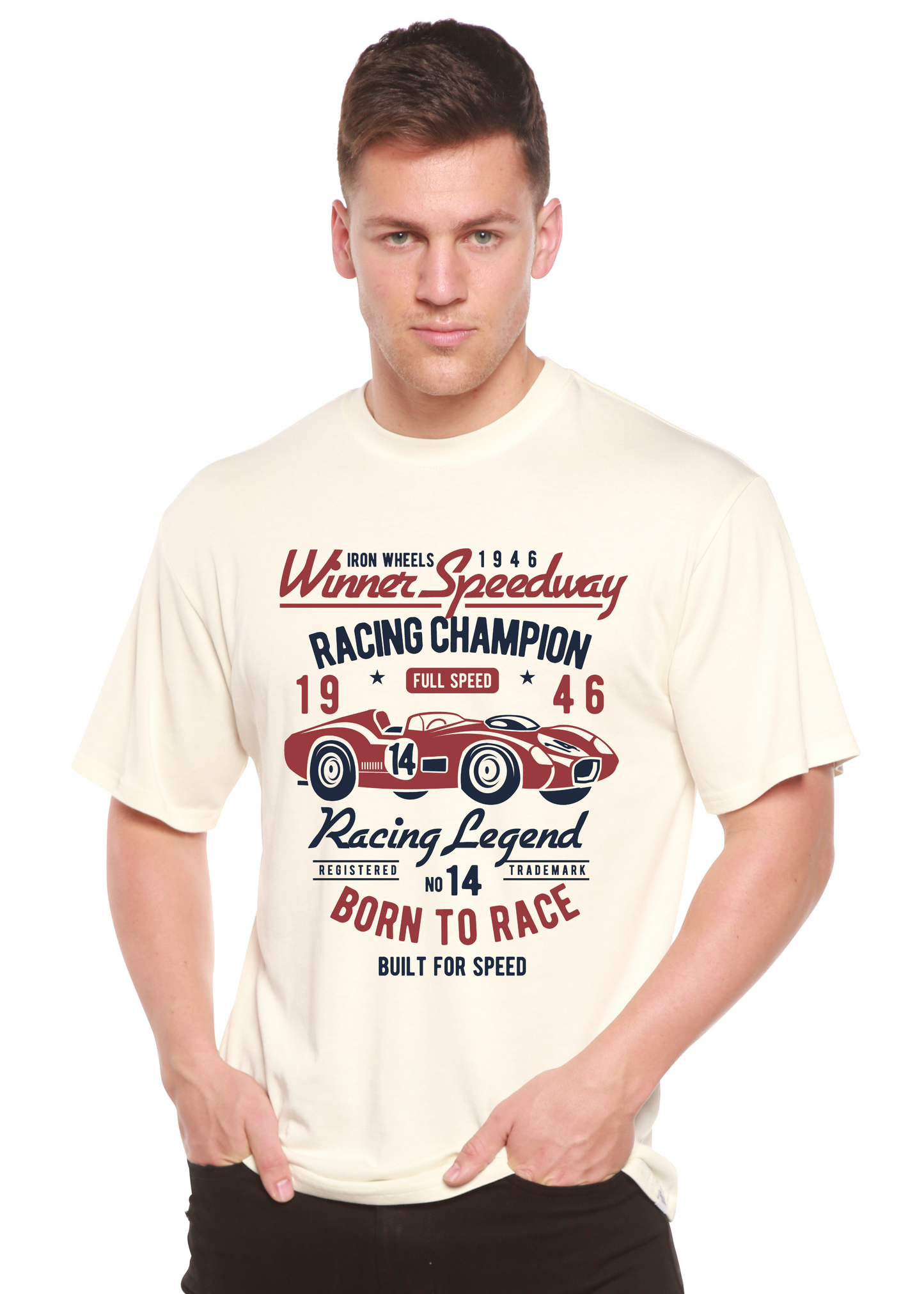Winner Speedway Spun Bamboo® Men's Bamboo Viscose/Organic Cotton Short Sleeve Graphic T-Shirt