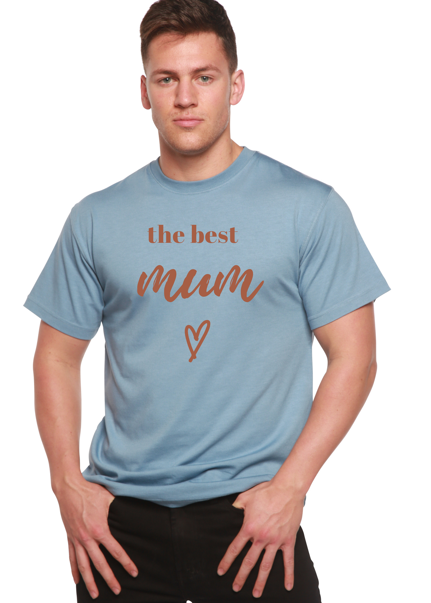 The Best Mum Unisex Bamboo Viscose/Organic Cotton Short Sleeve Graphic T-Shirt