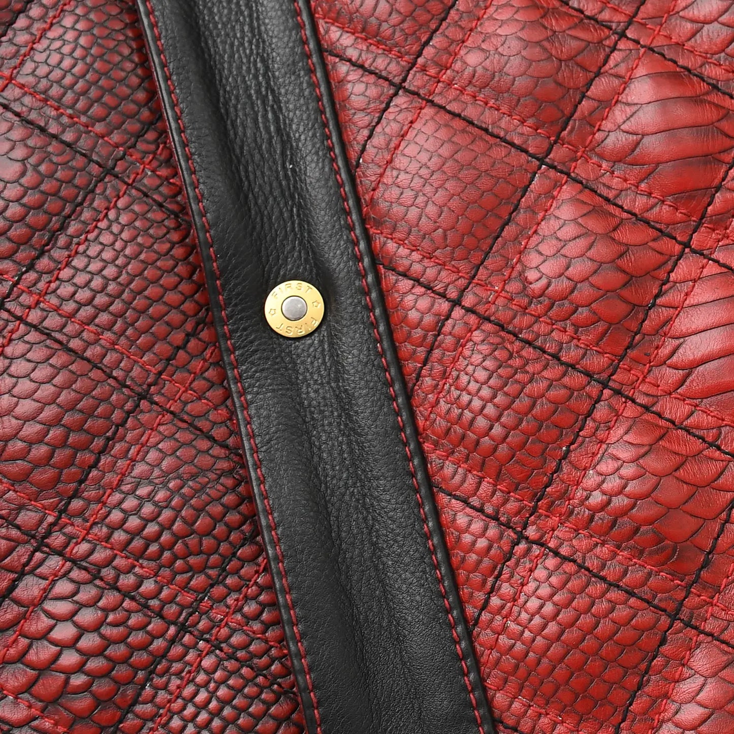 Redstrike Men’s Motorcycle Leather Jacket