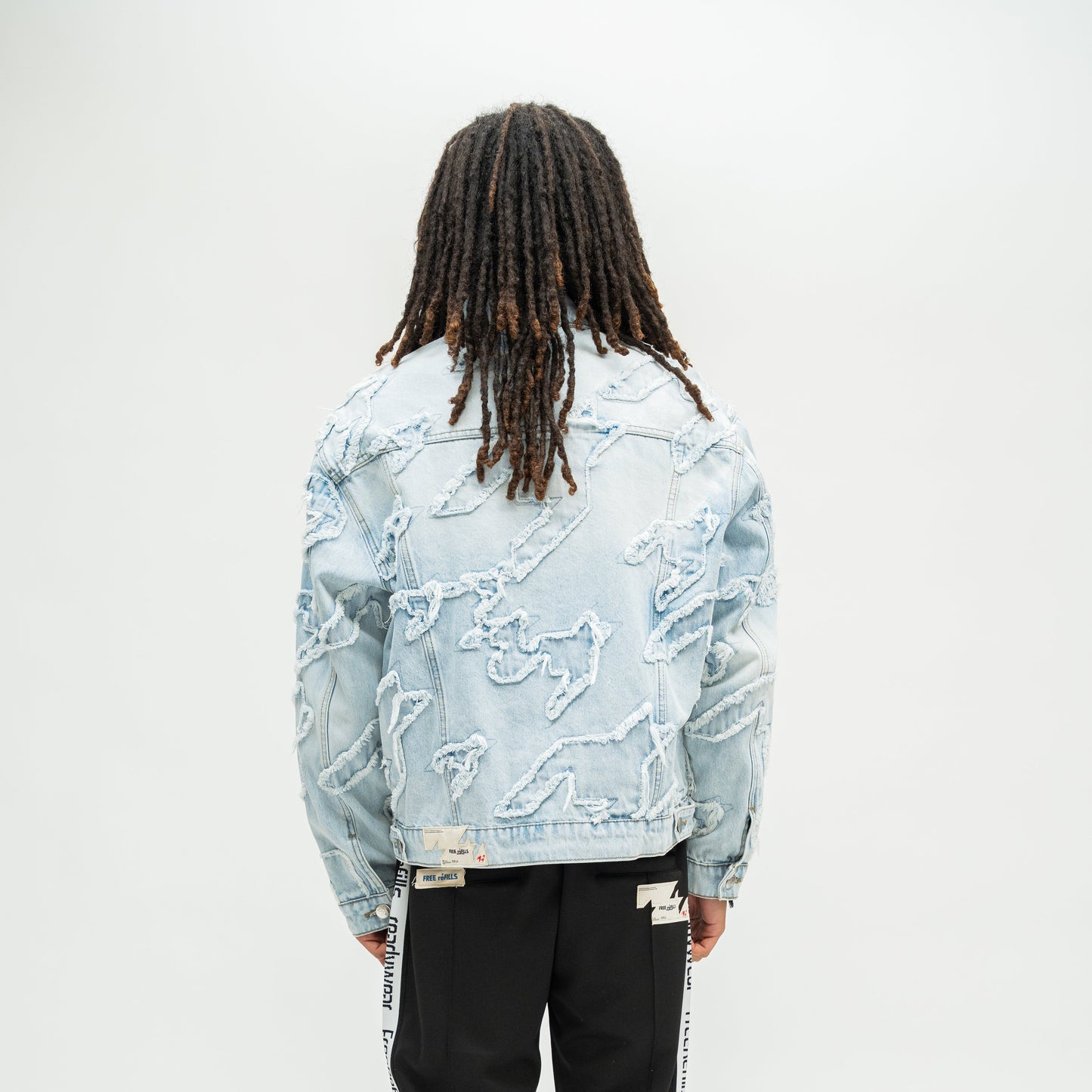 Checks Distressed Jacket - Blue
