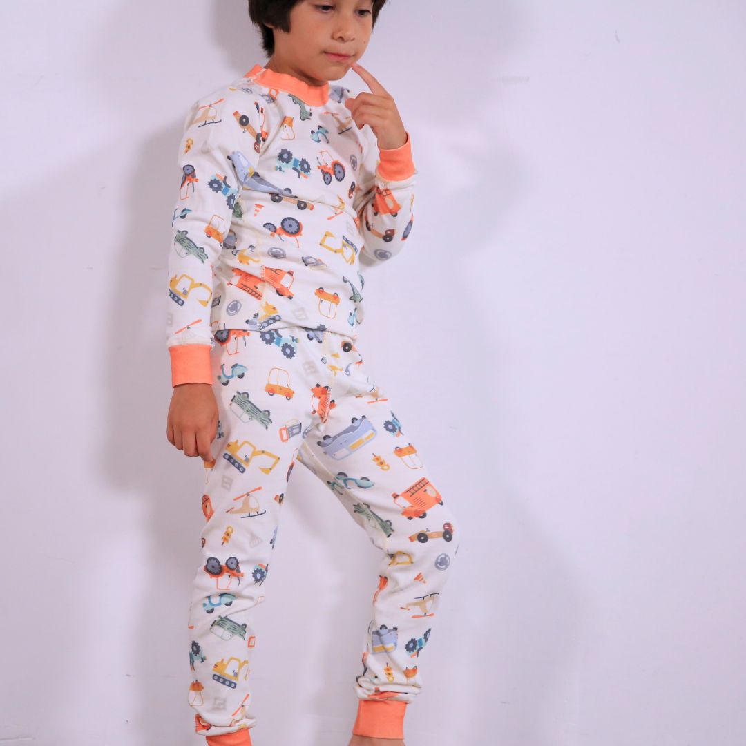 Vintage Cars Organic Pajamas