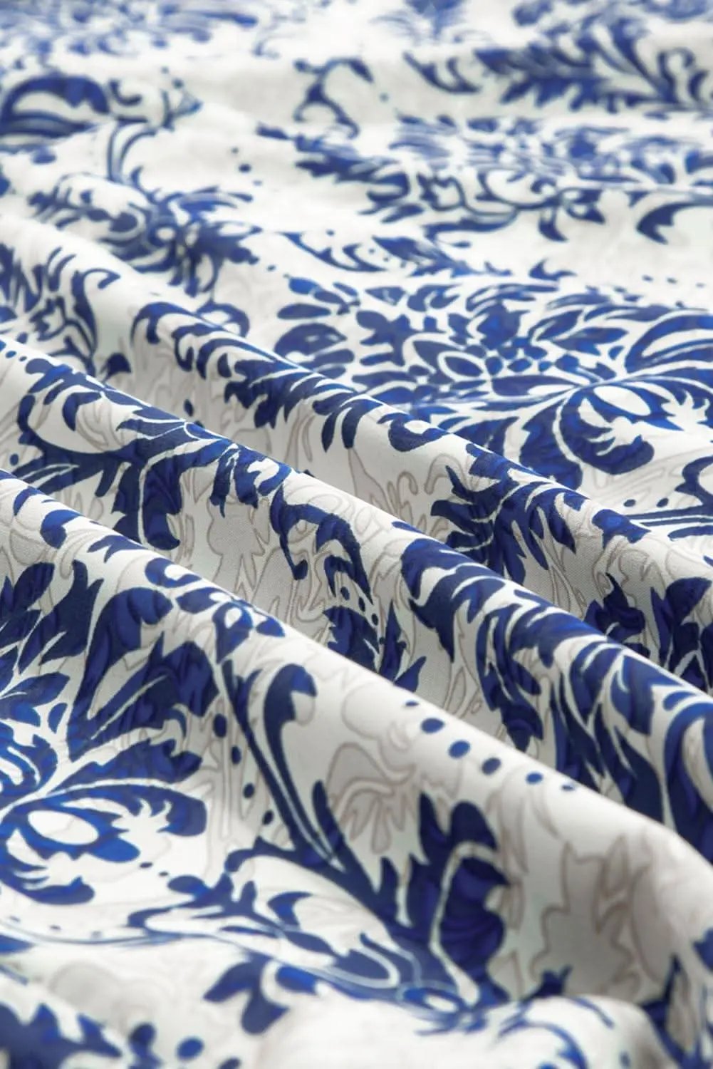 Love Salve Sky Blue Tribal Print Women's Plus Shirt Versatile Style Fashion Top