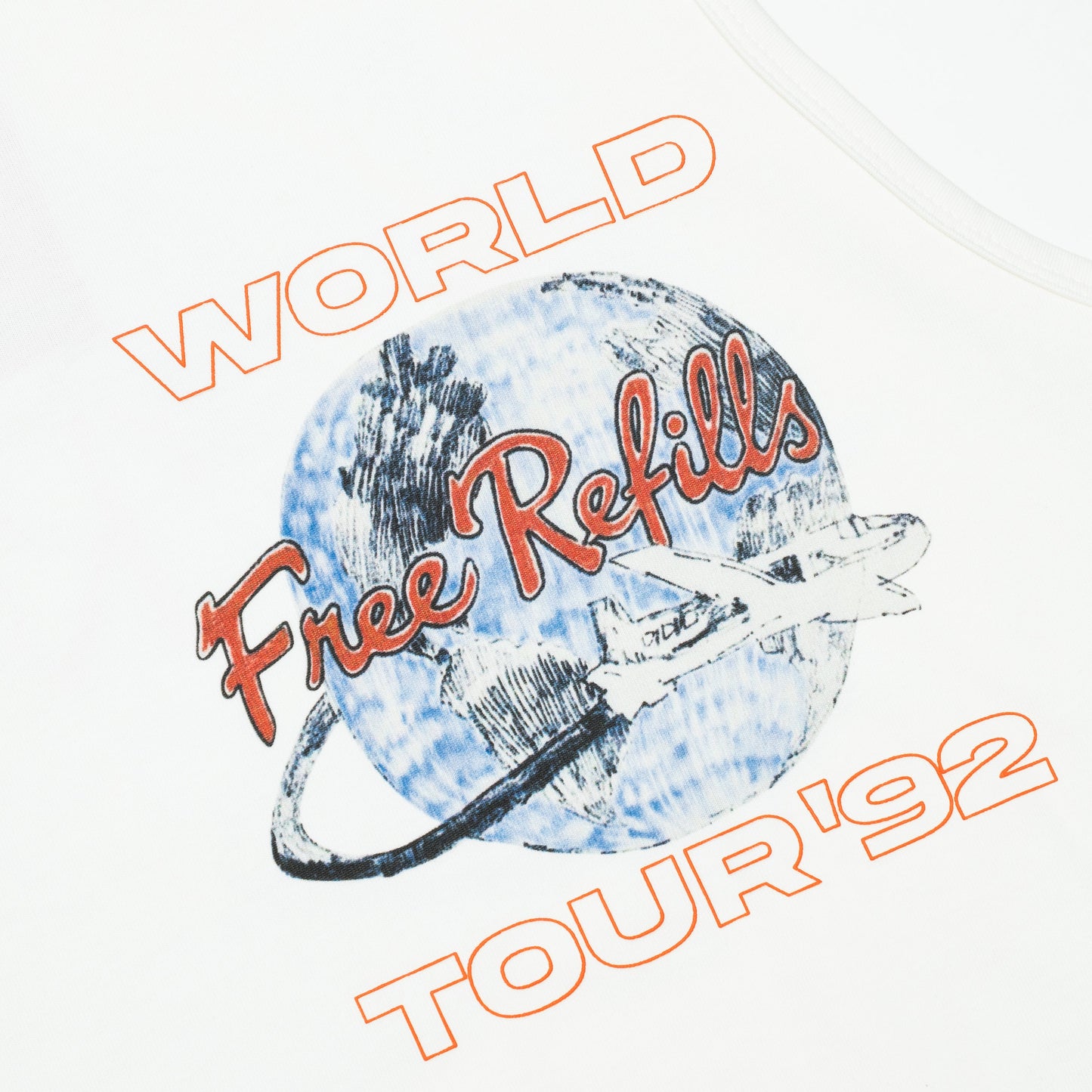 World Cut-Off Tee - White