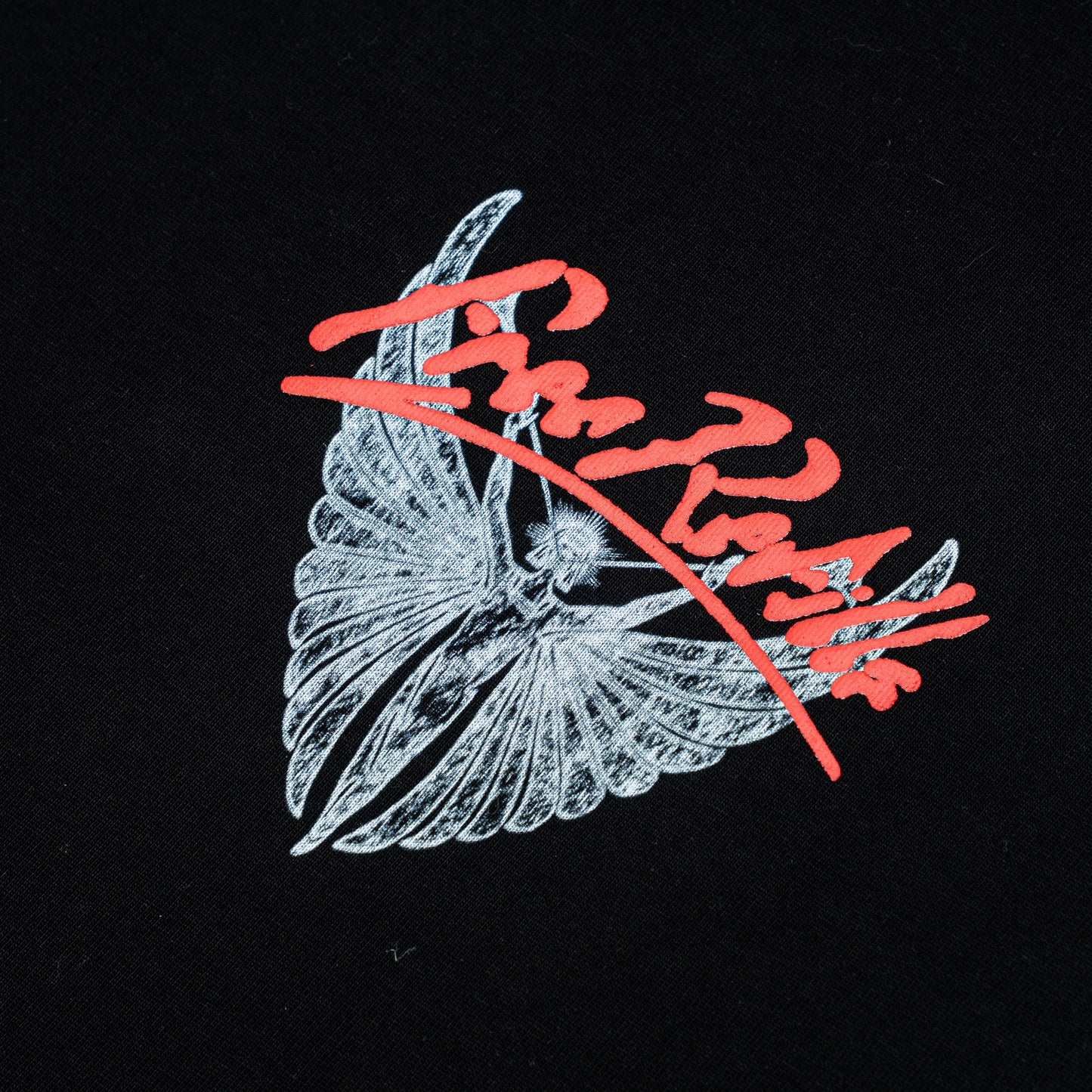 Angel Cut-Off Tee - Black