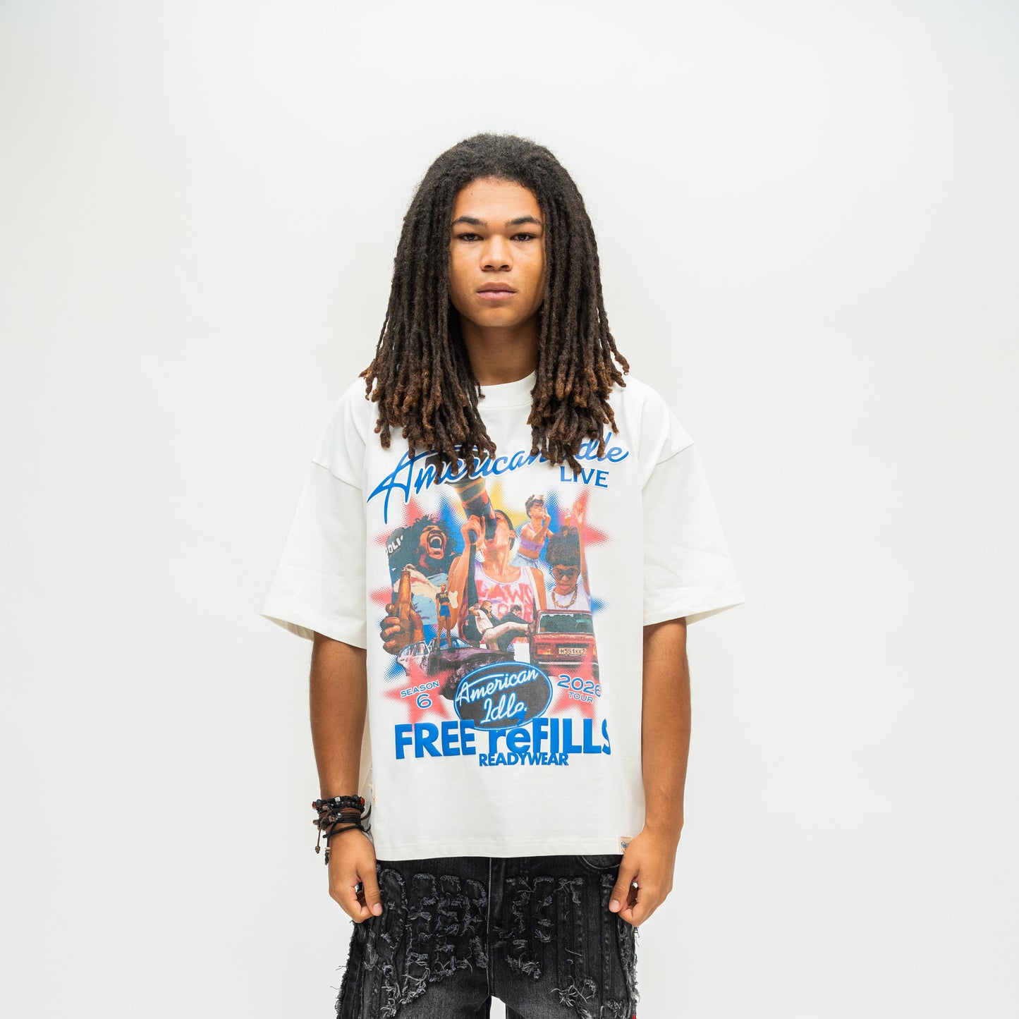 American Idle Tee - Cream