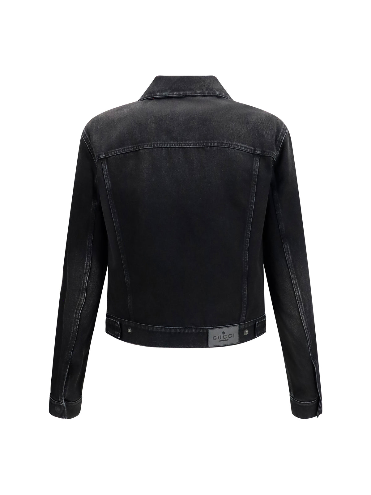 GG Jacquard Denim Jacket in Black