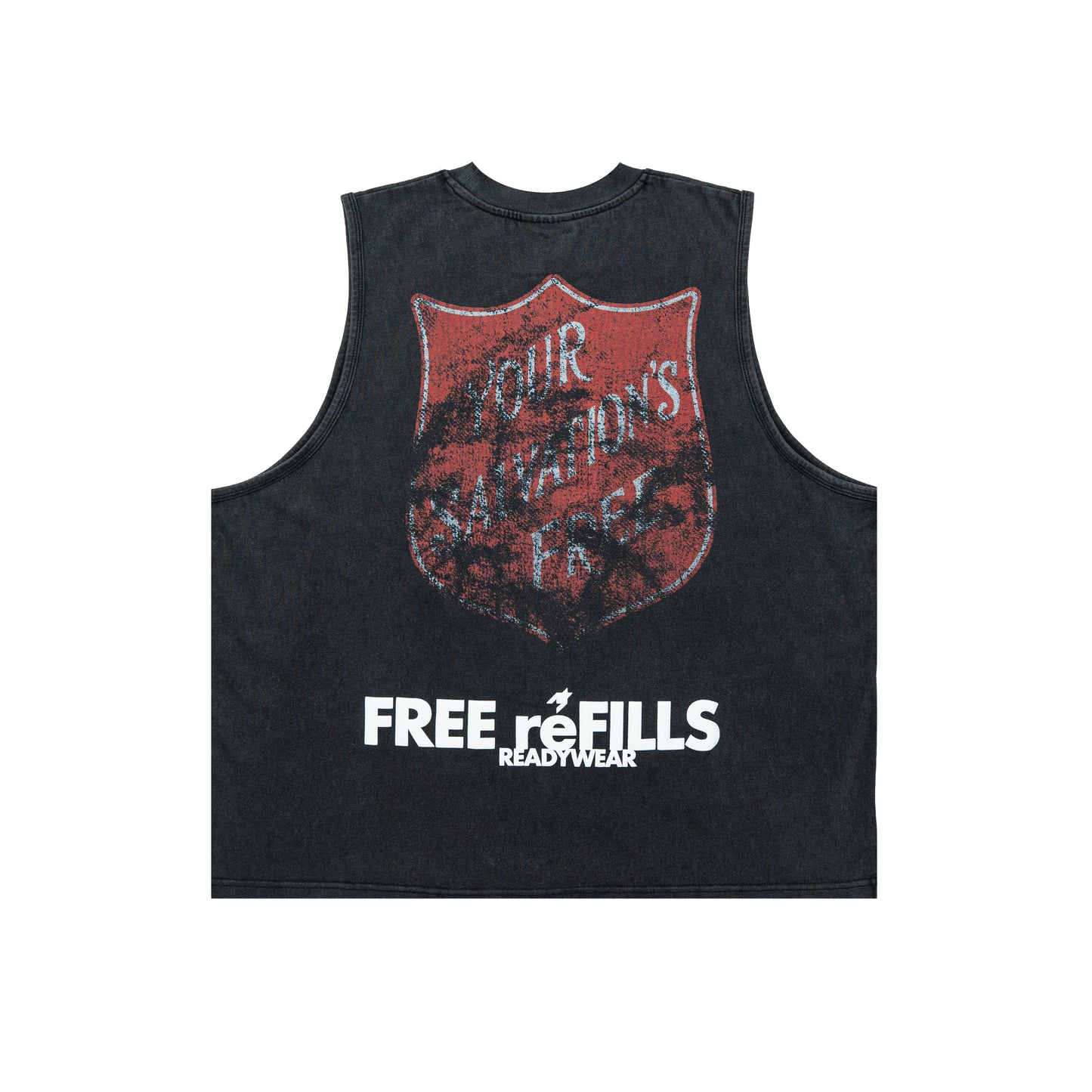 Salvation Cut-Off Tee - Black