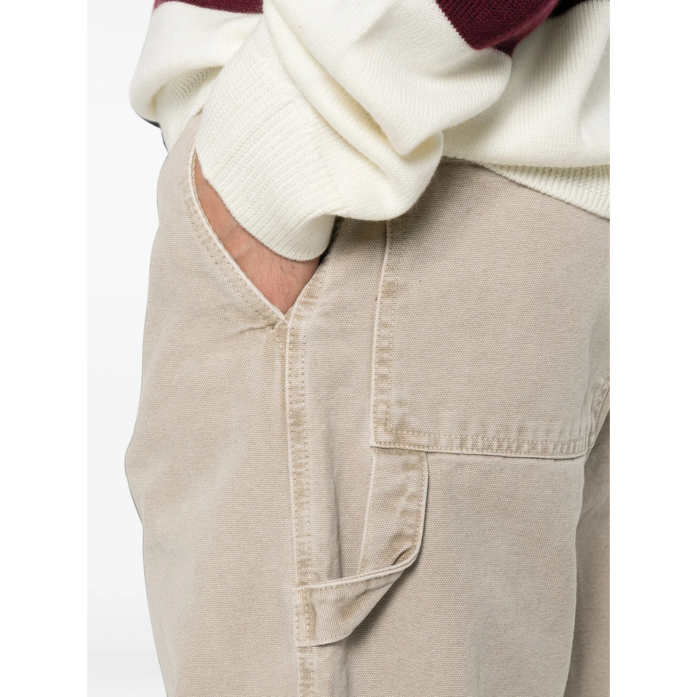 Straight Carpenter Trousers in Ecru