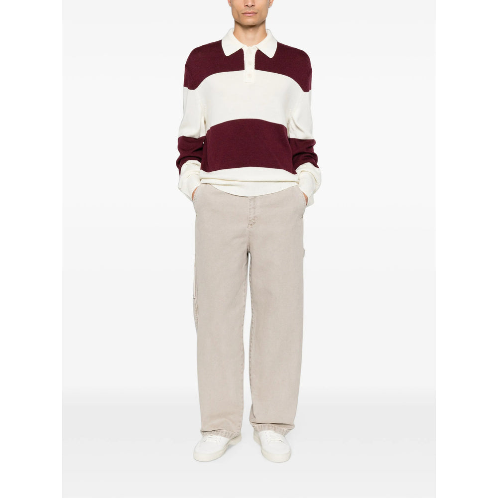 Straight Carpenter Trousers in Ecru