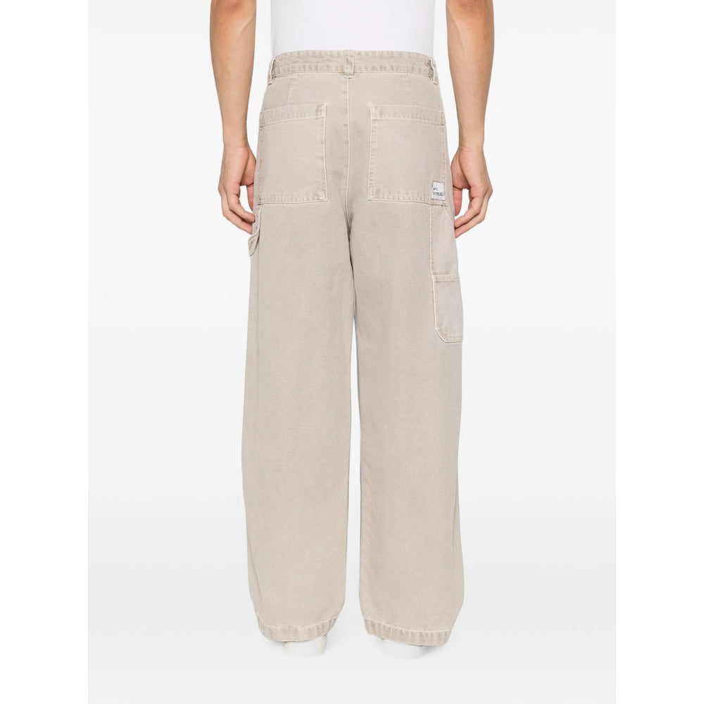 Straight Carpenter Trousers in Ecru