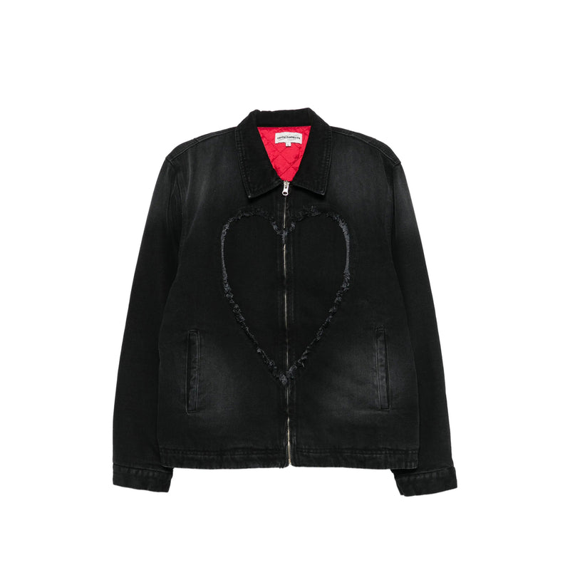 Denim Jacket Black Washed Cotton