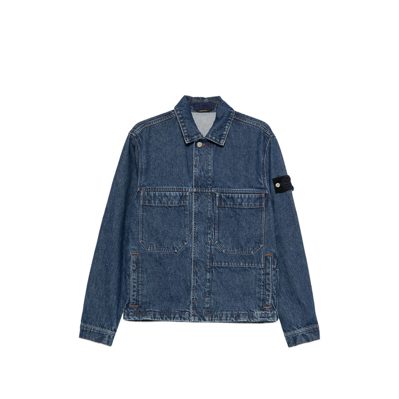Stone Island Denim Jacket Blue