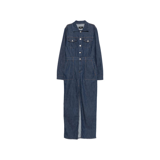 Utility Shirt Dress in Indigo
