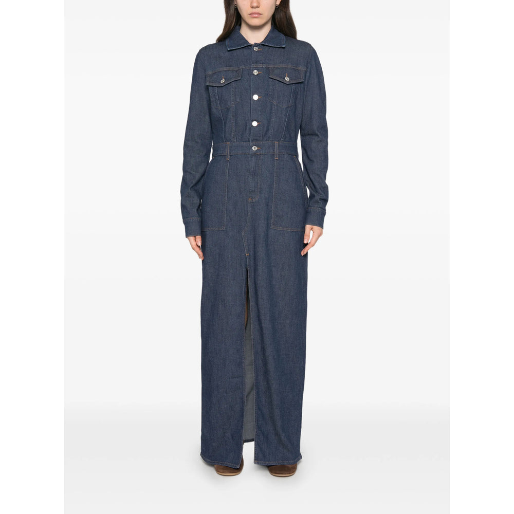 Utility Shirt Dress in Indigo