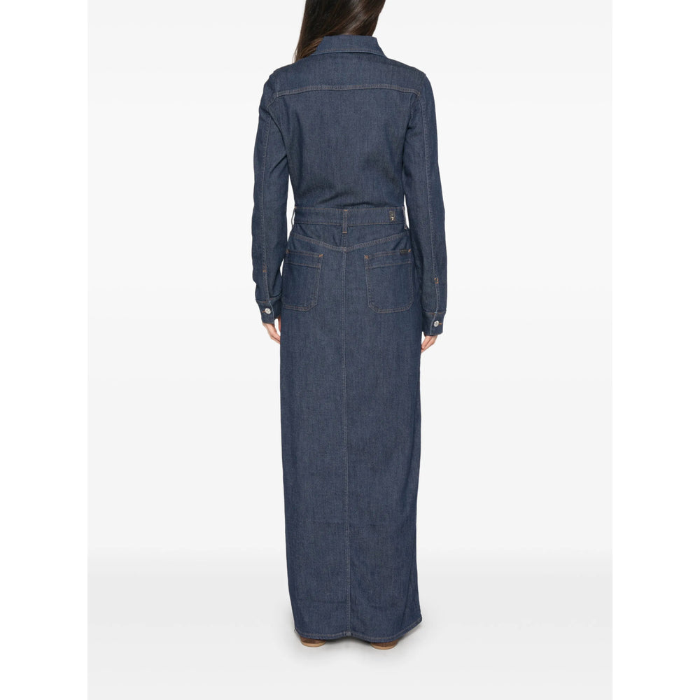 Utility Shirt Dress in Indigo