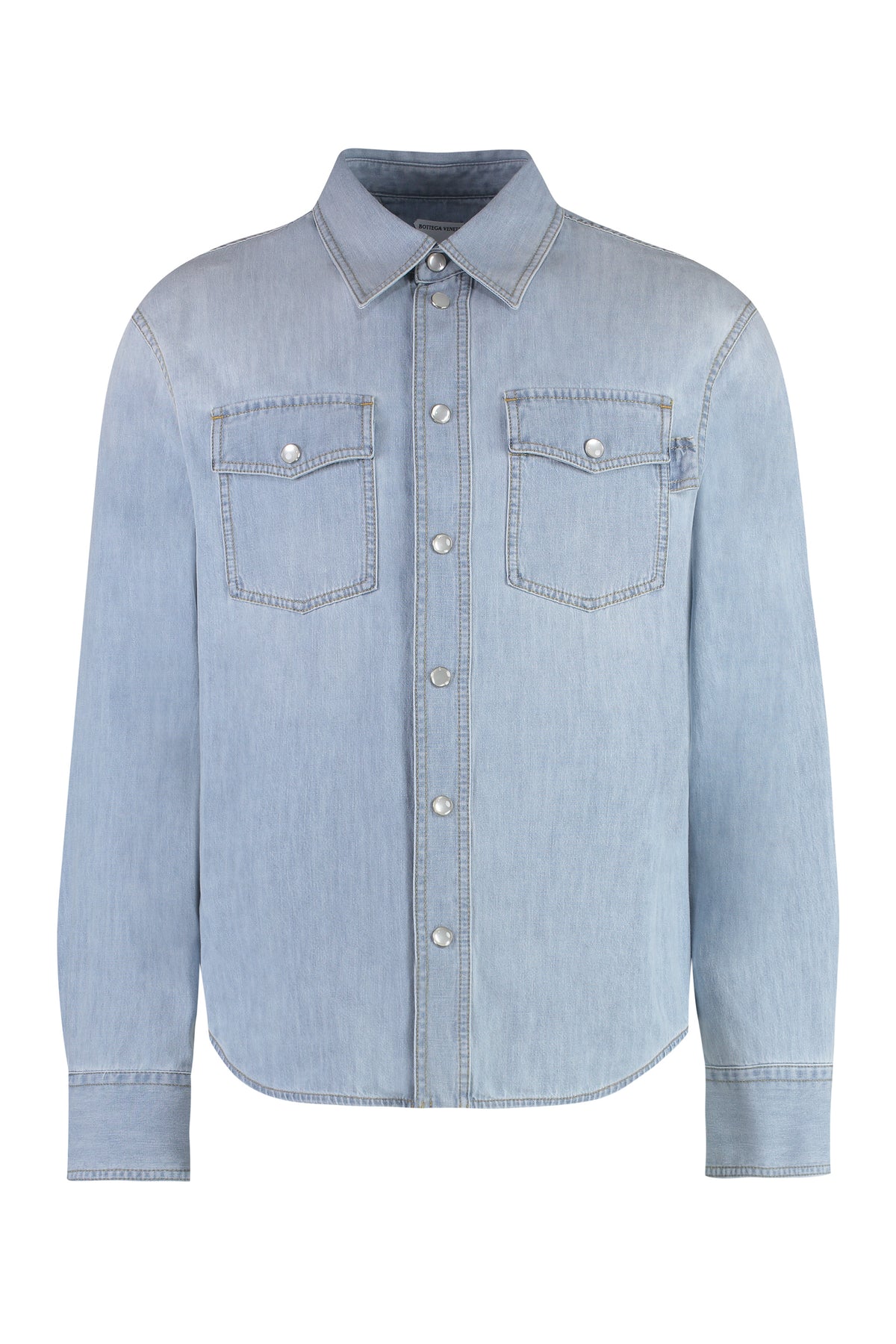 Denim Shirt With Flap Pockets