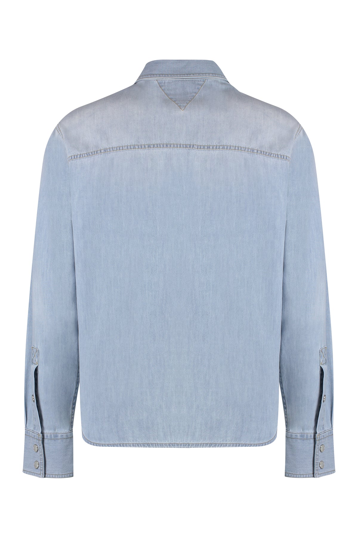 Denim Shirt With Flap Pockets