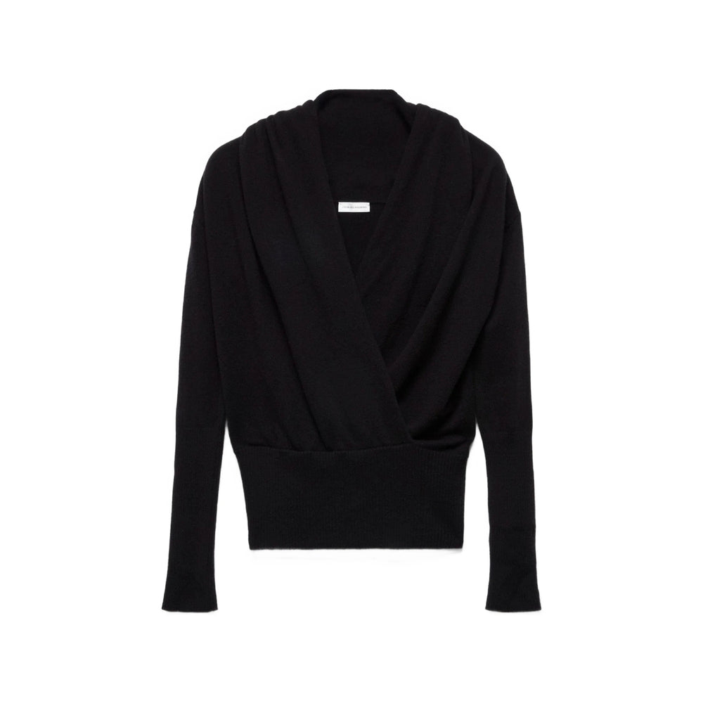 Wrap Sweater in Black