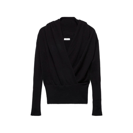 Wrap Sweater in Black