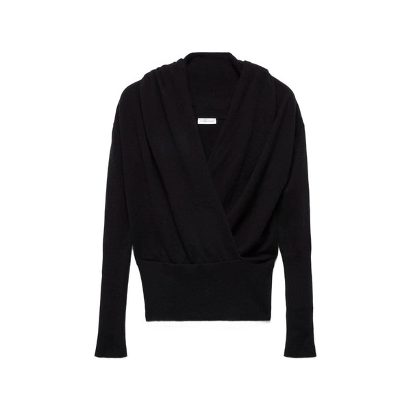 Wrap Sweater in Black