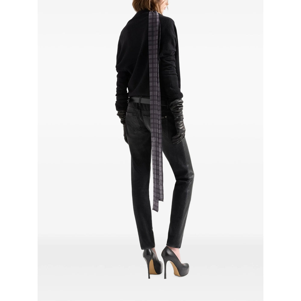 Wrap Sweater in Black