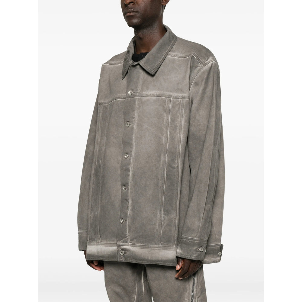 Denim Jacket in Faded Dust Grey