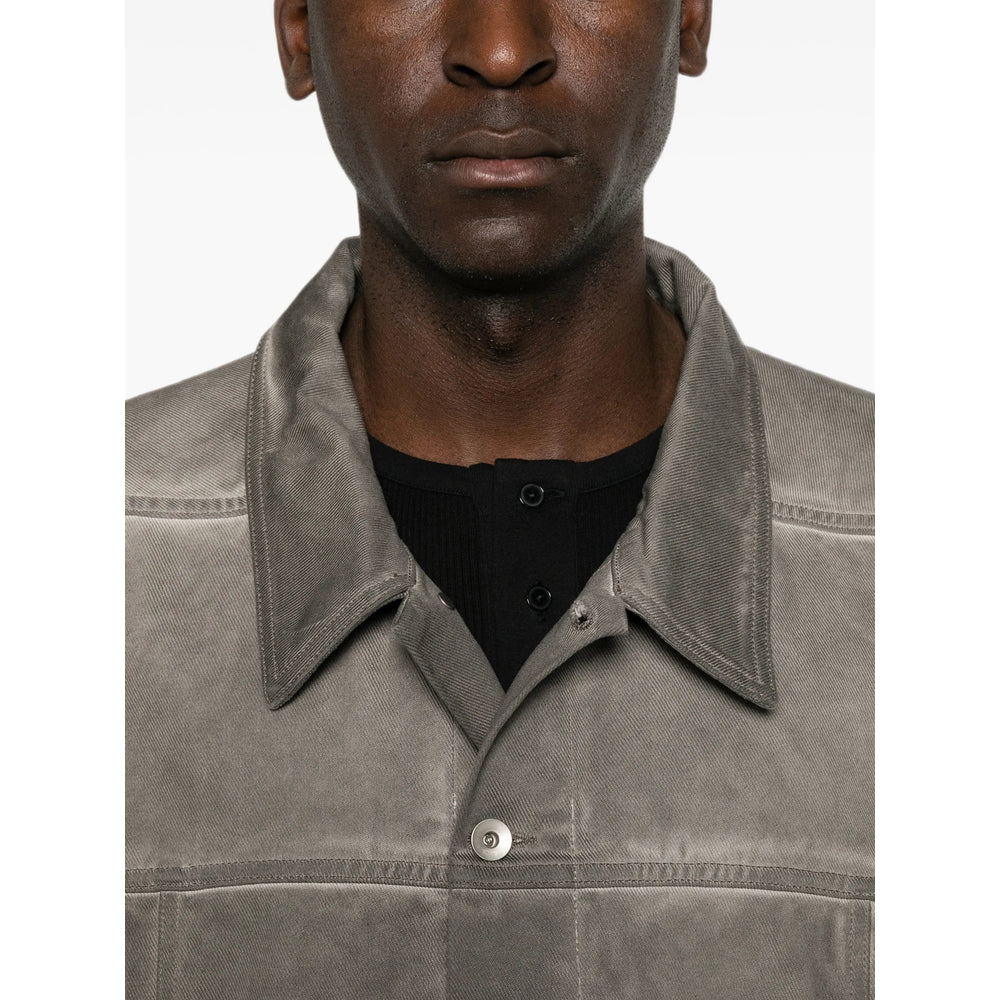 Denim Jacket in Faded Dust Grey
