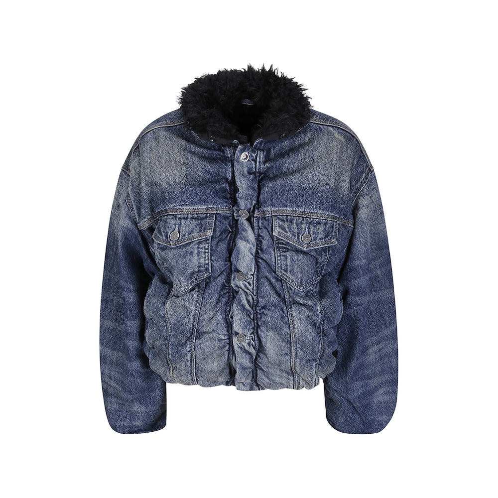 Diesel Cotton Denim Jacket Blue