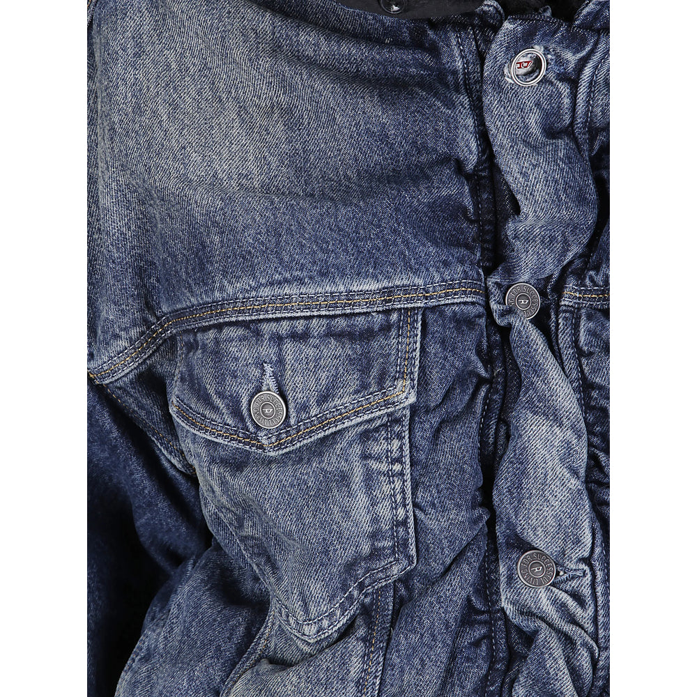 Diesel Cotton Denim Jacket Blue, view 2