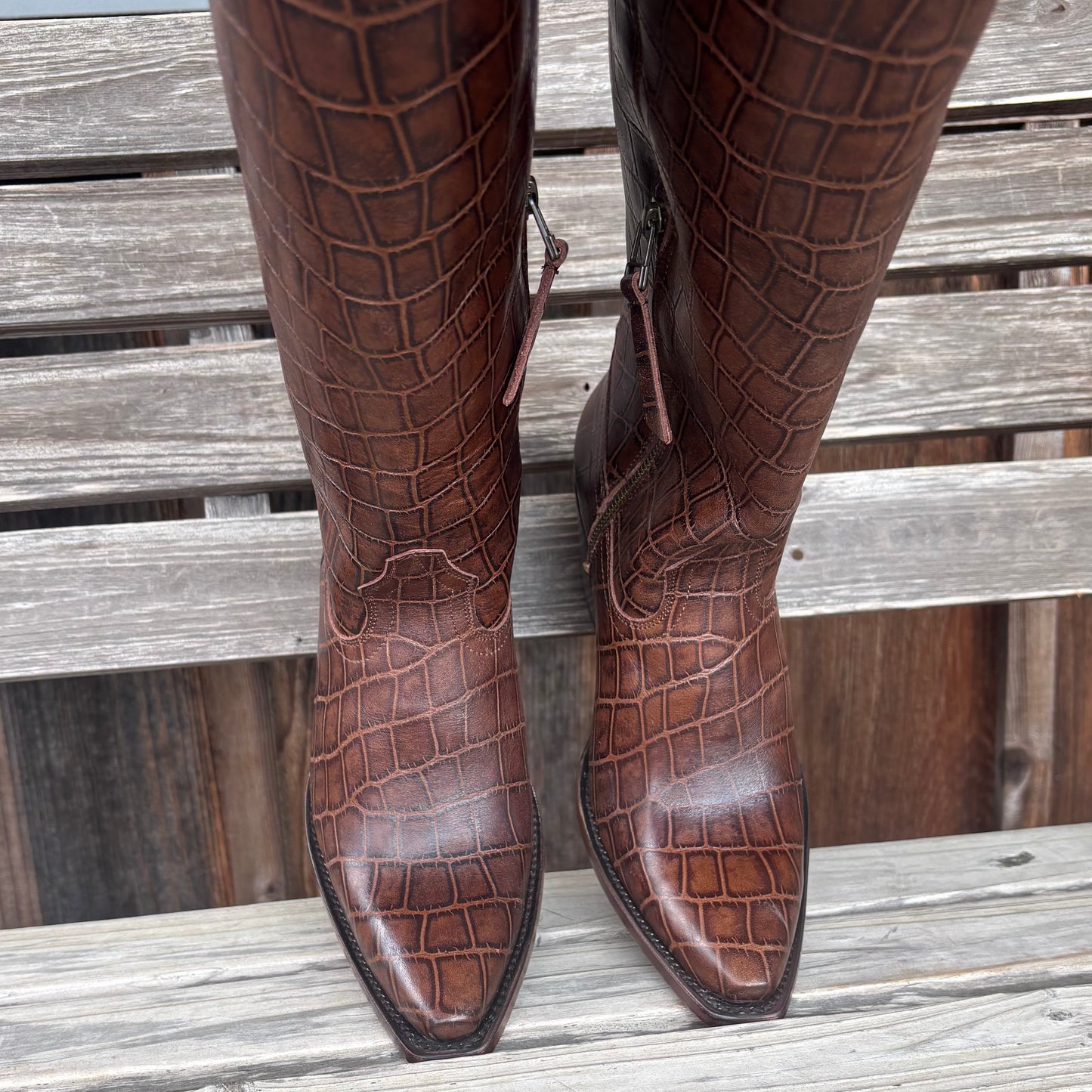Espresso Croc Casanova | Ariat Womens