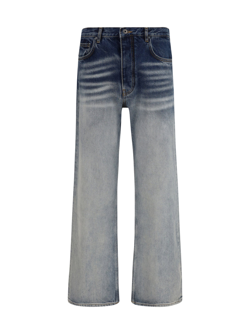 Jeans Half Arrow in Bleach Blue Denim