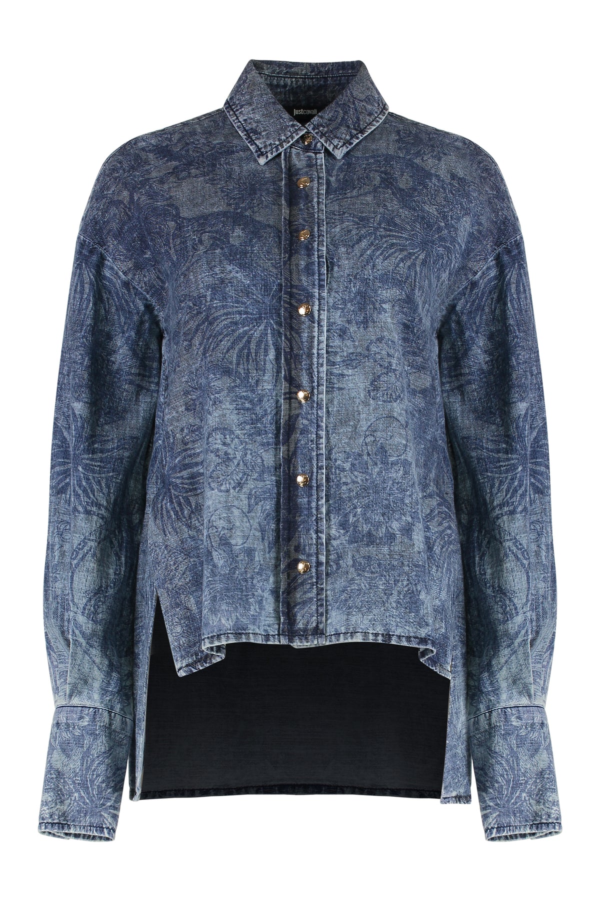 Just Cavalli Deep Blue Denim Shirt