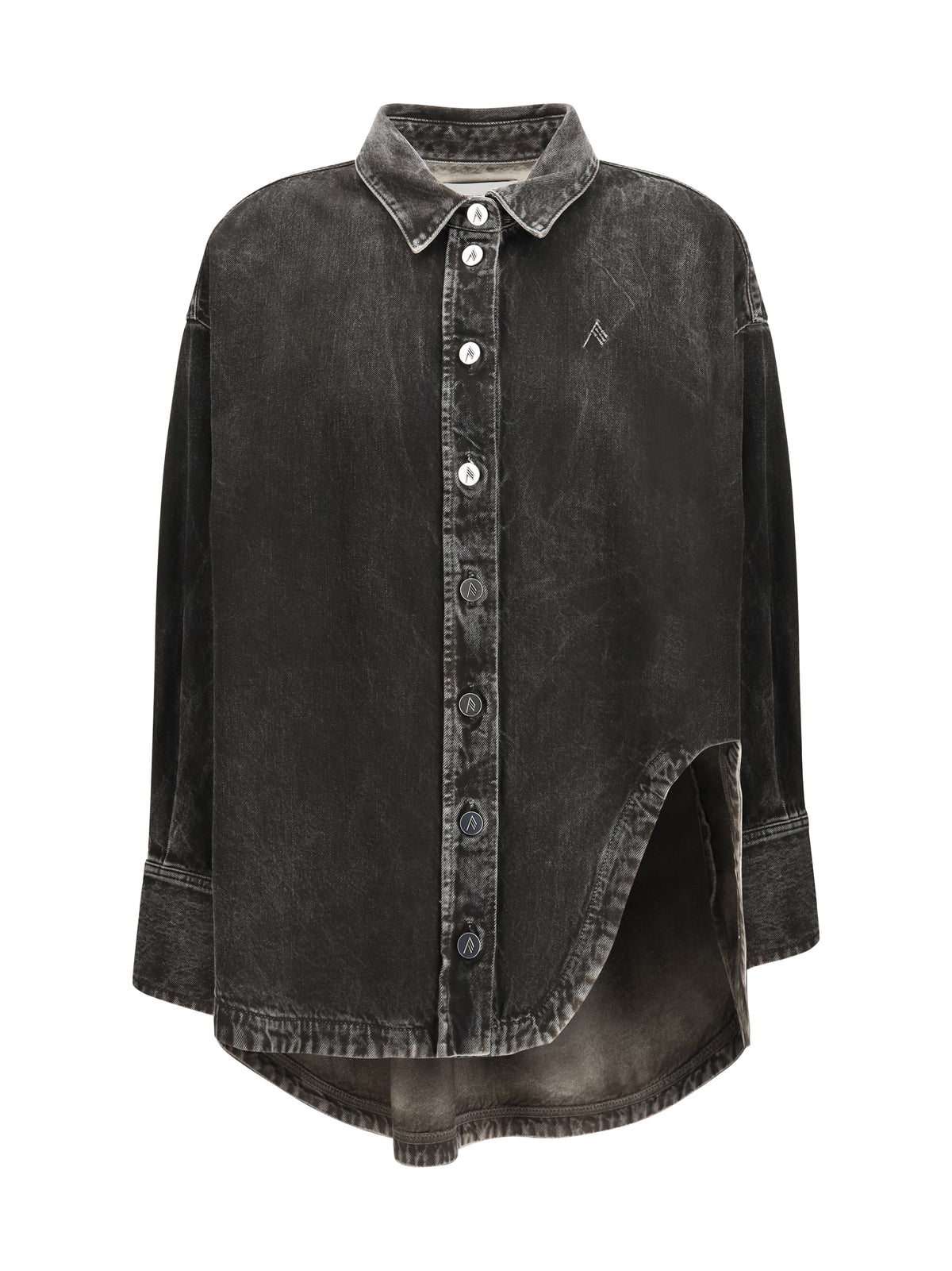 The Attico Denim Shirt Black/White