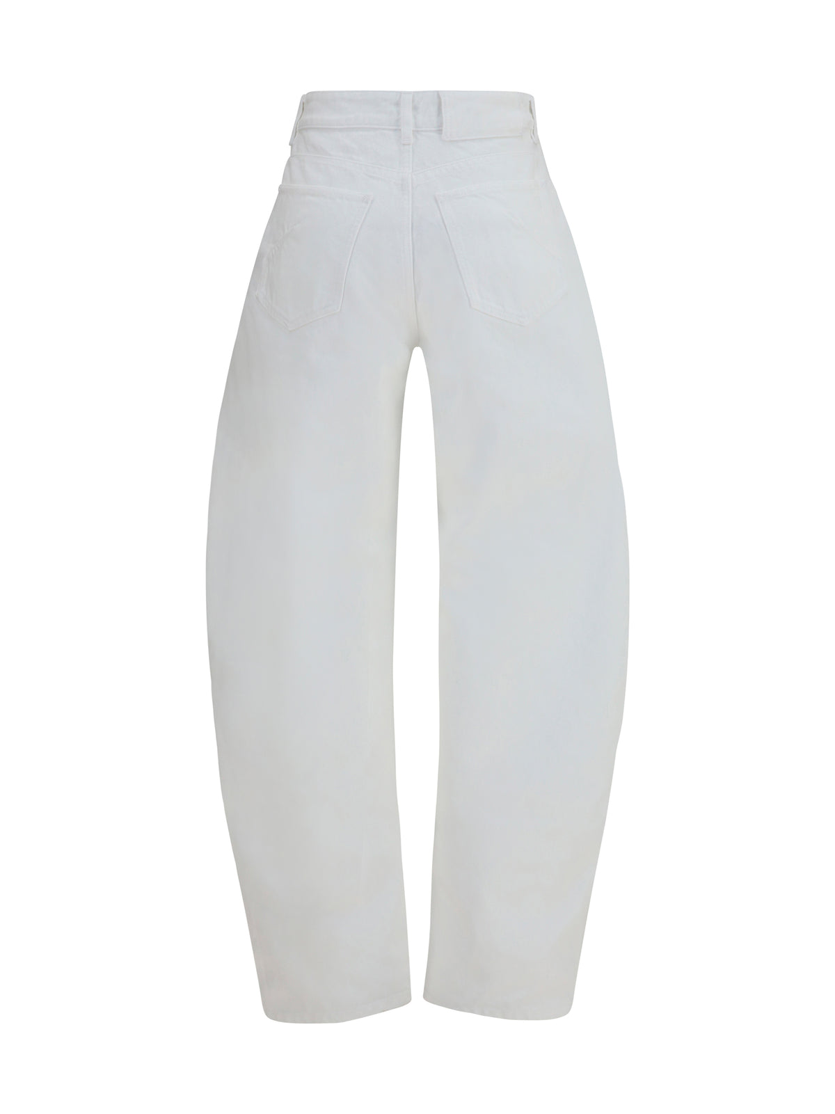 Jeans Barrel White Denim