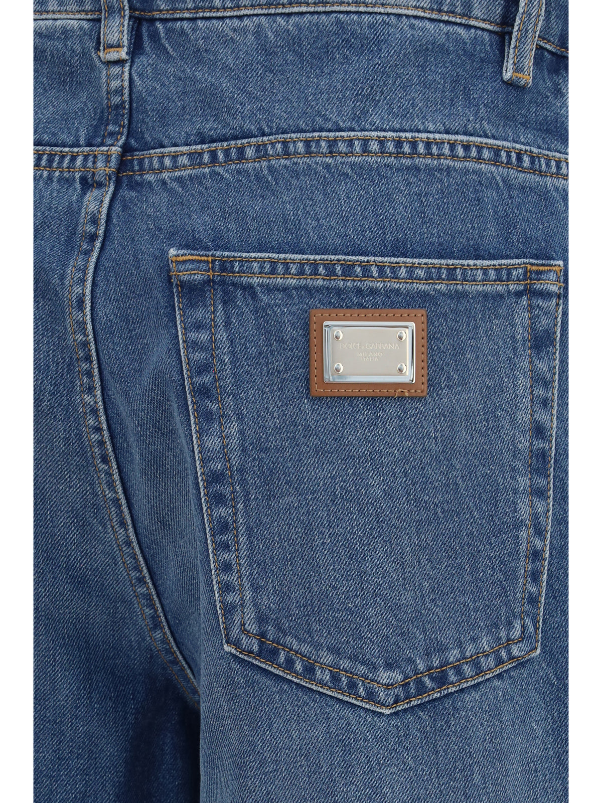 Low-Rise Straight Jeans with Turn-Ups