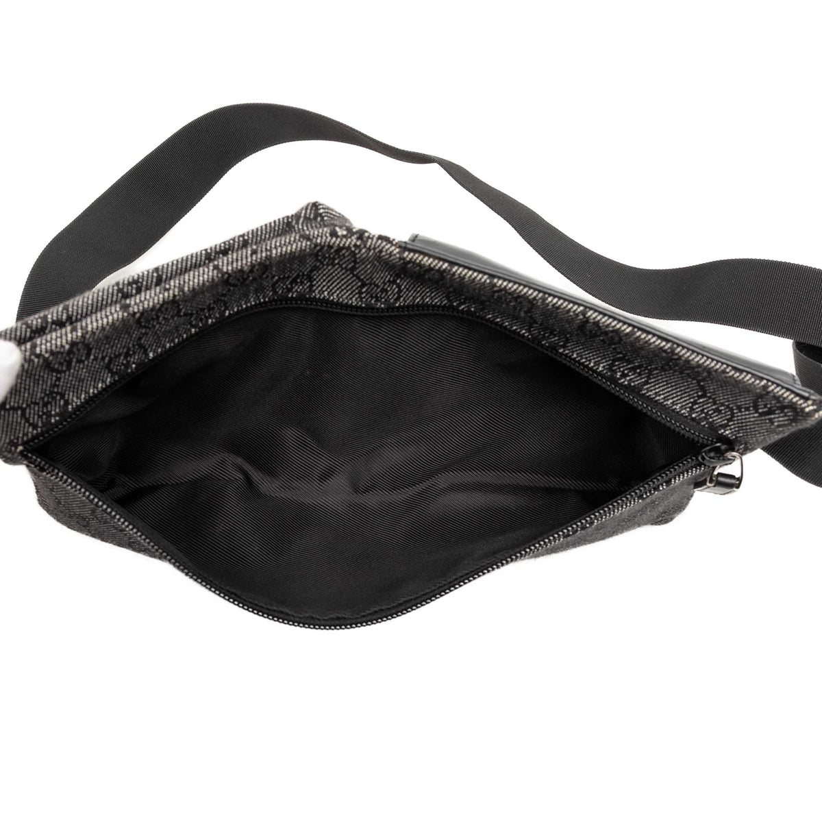 Belt Bag Denim Double Pocket Black (Pre-Owned)