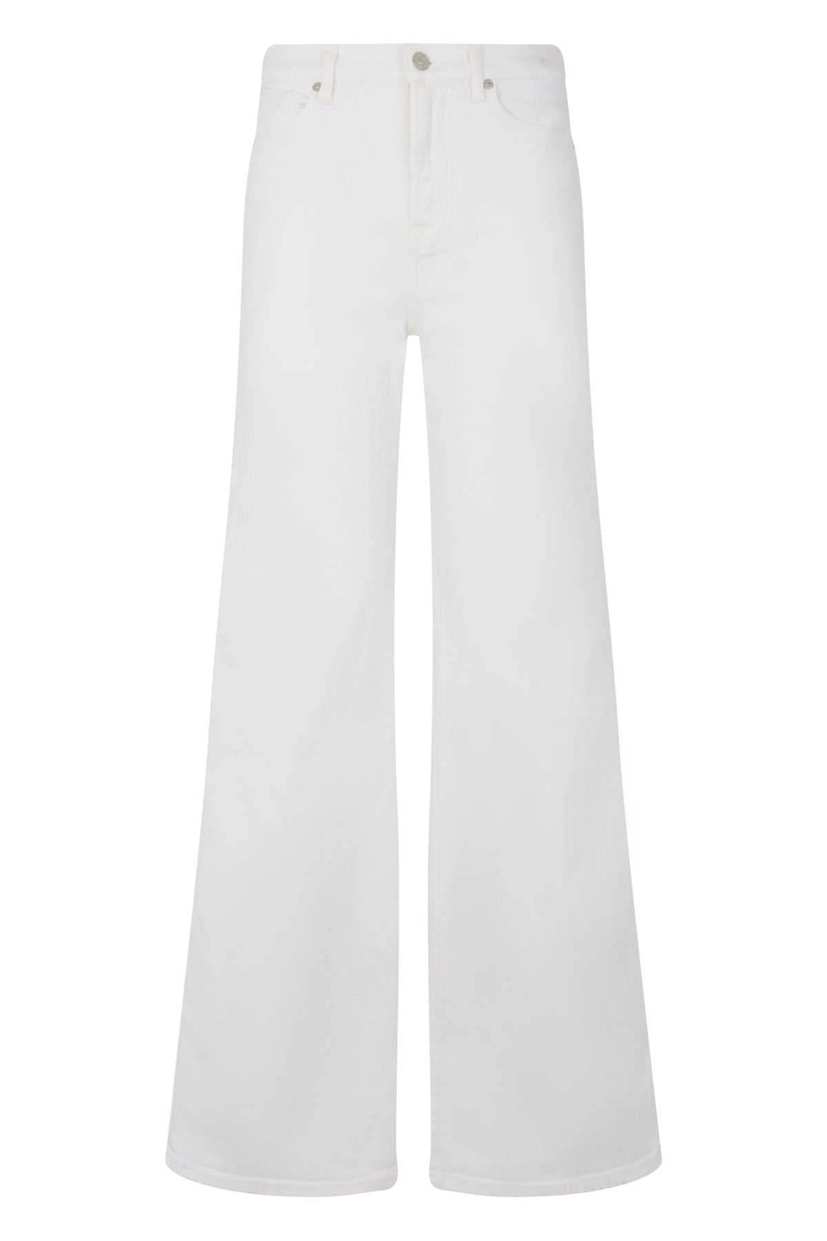 High-Rise Flare Jeans in Yellow