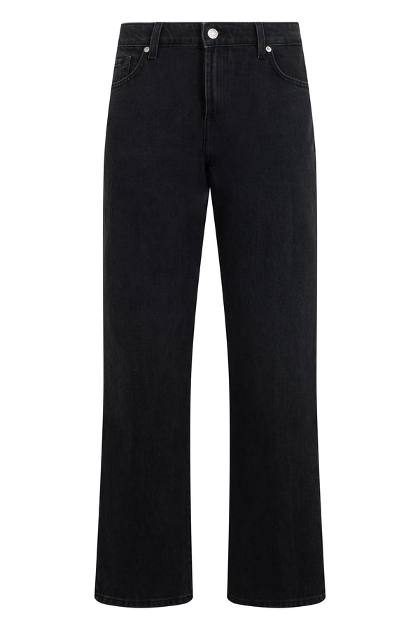 Straight Jeans in Heavy Rain