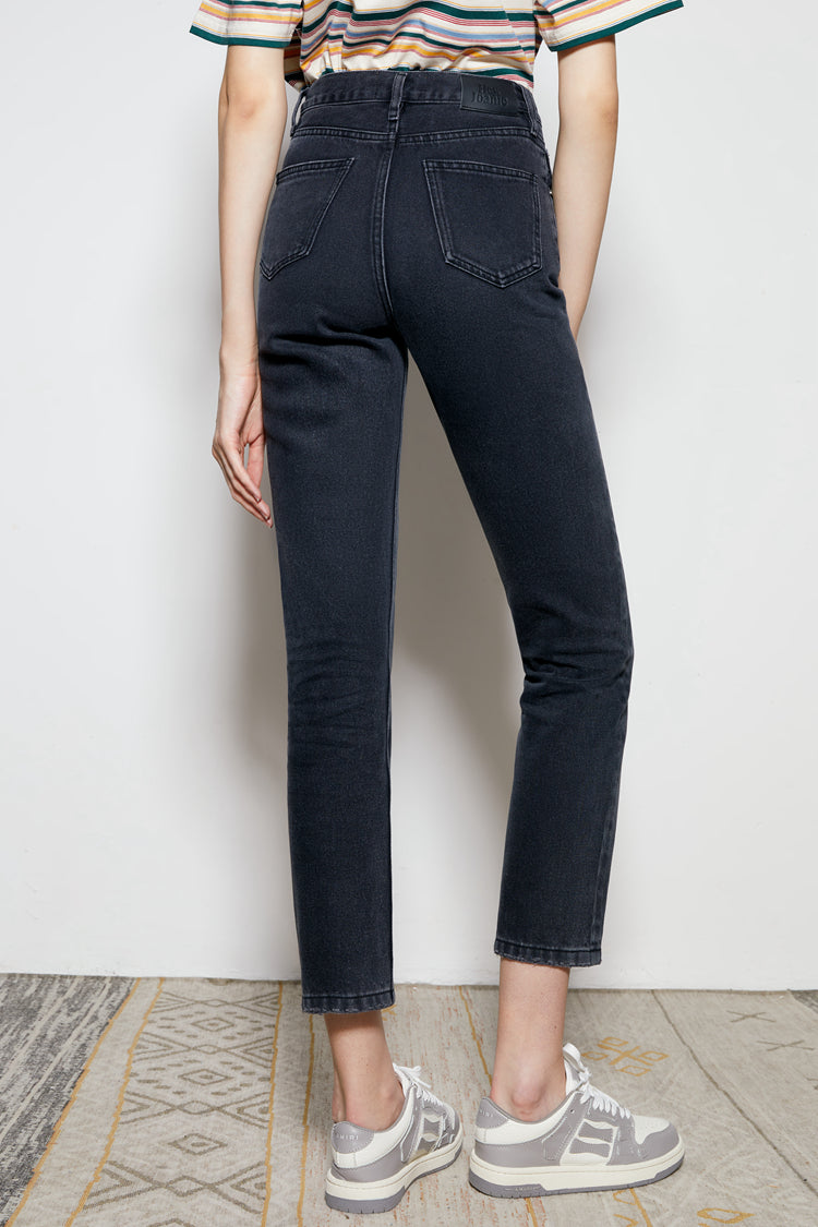 Chelsea High Rise Straight Crop Jeans HJ005 [FINAL SALE]