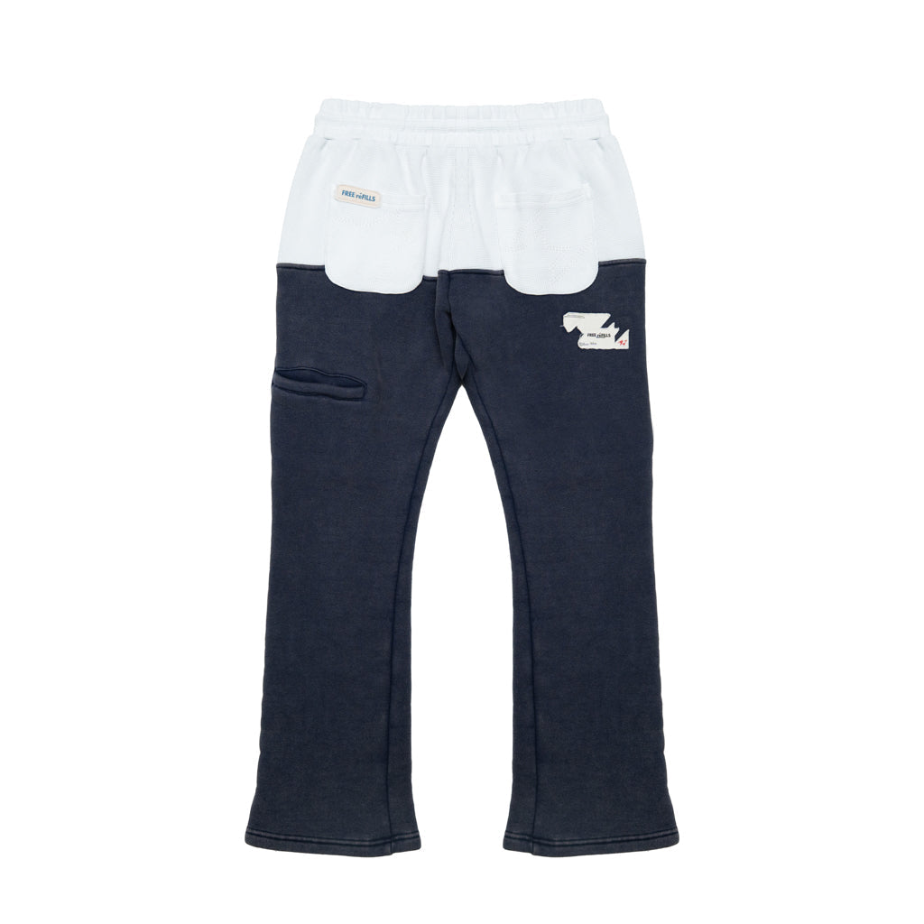 Radial Flare Sweatpants - Blue