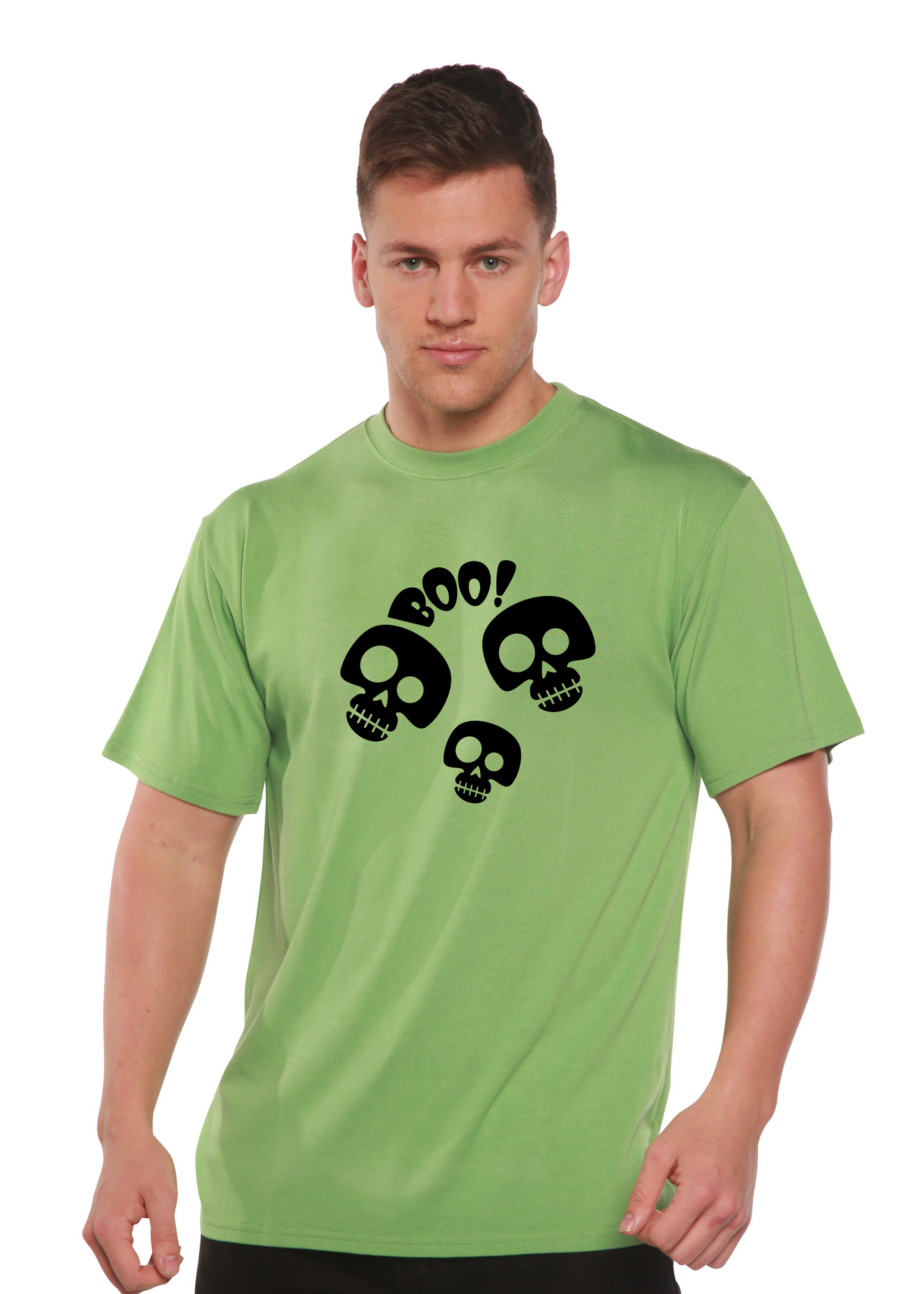 Halloween Boo Unisex Bamboo Viscose/Organic Cotton Short Sleeve Graphic T-Shirt