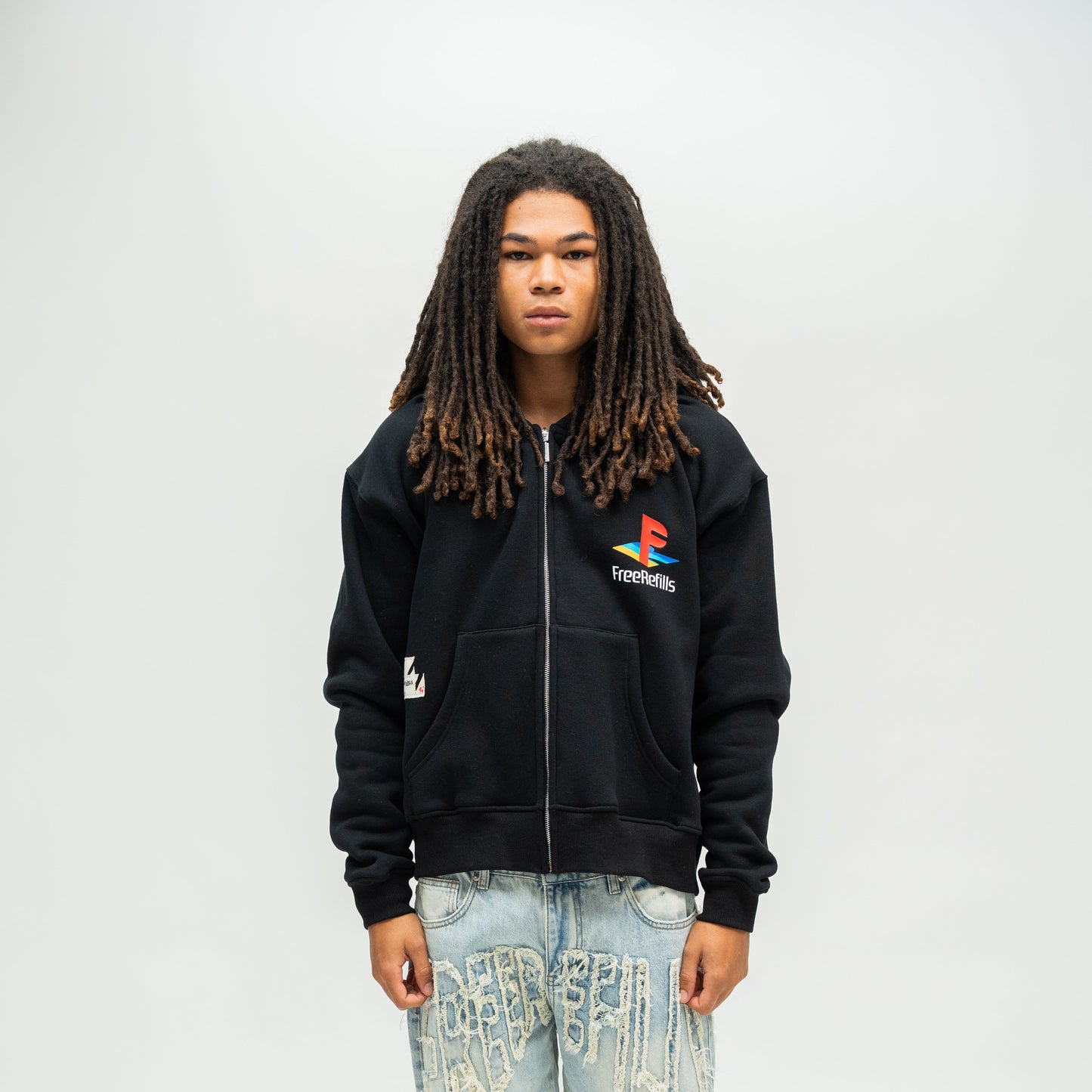 PS Zip-Up Hoodie - Black