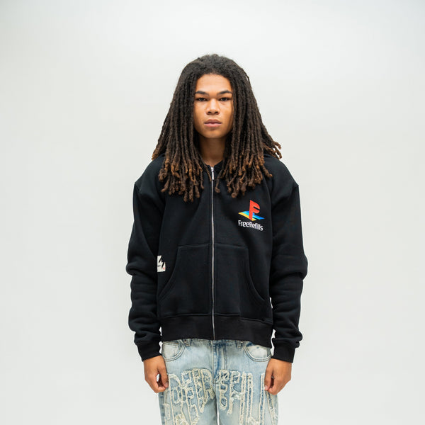 PS Zip-Up Hoodie - Black