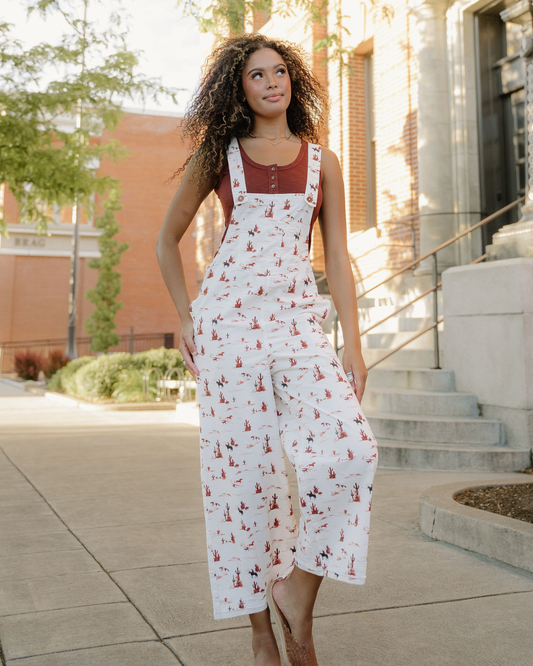 Ellison Adjustable Straps Loose Jumpsuit Dungarees