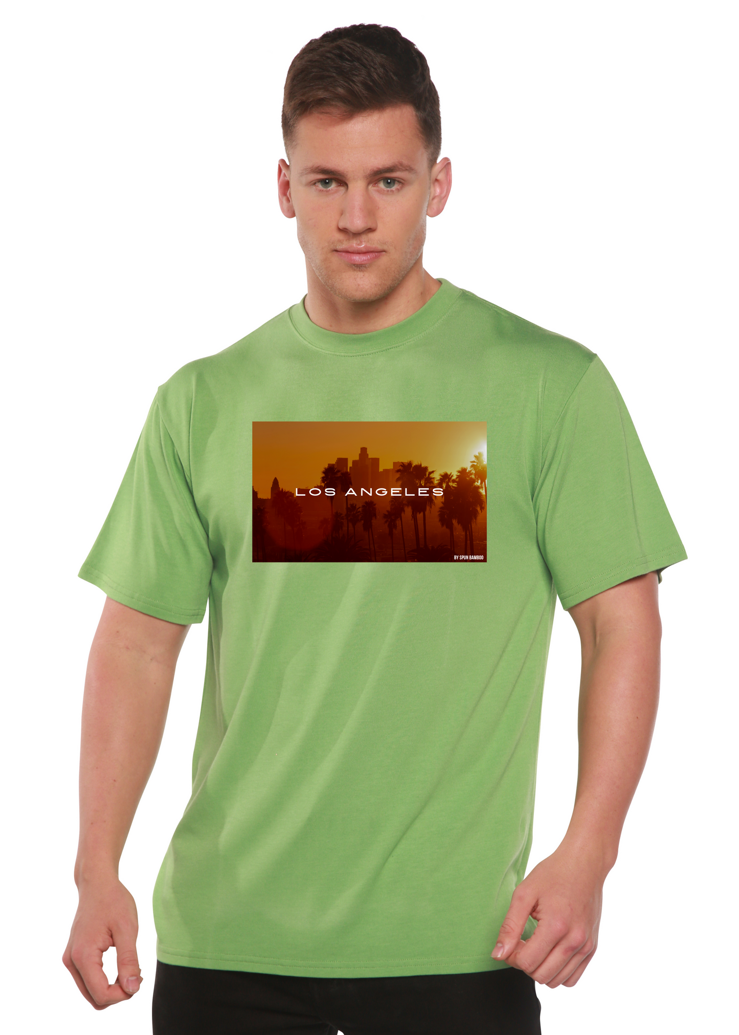 Los Angeles Unisex Bamboo Viscose/Organic Cotton Short Sleeve Graphic T-Shirt