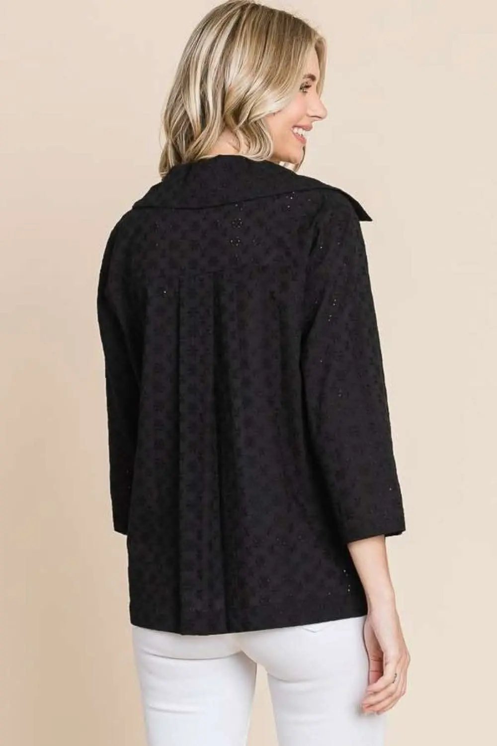 Jacket - Eyelet Detail - Chic Style