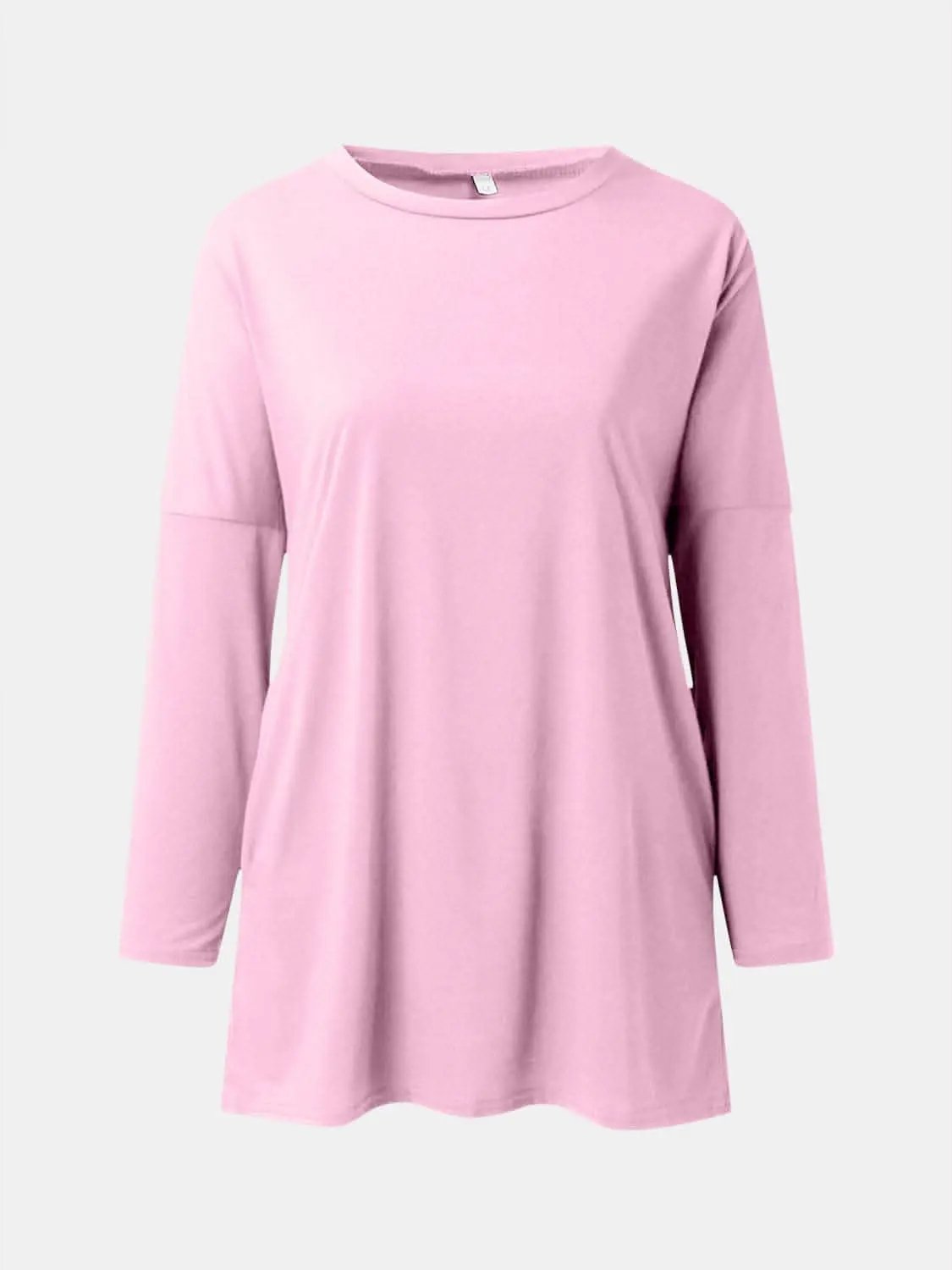 Trendsi Pocketed long sleeve tee - chic style