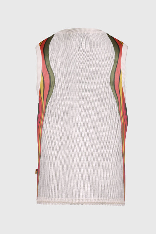 7eventies Crochet Knit Sleeveless Vest